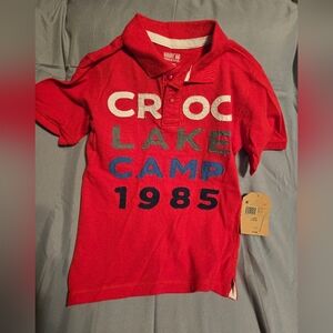 Boys Route66 Polo - Red - Size M (8)